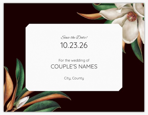 Design Preview for Design Gallery: Elegant Save The Date Cards, Flat 10.7 x 13.9 cm