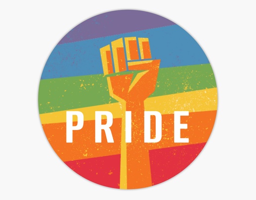 A gay rights pride gray orange design