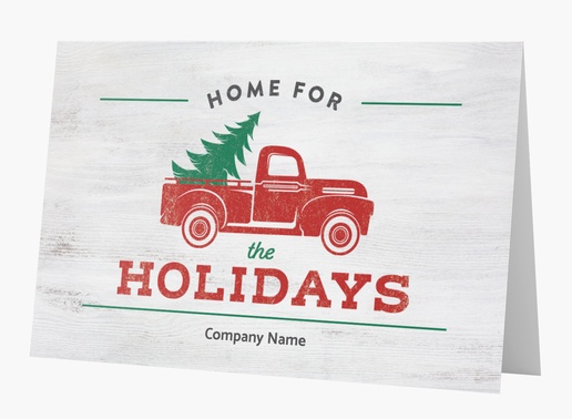 A holidays red truck white brown design for Theme