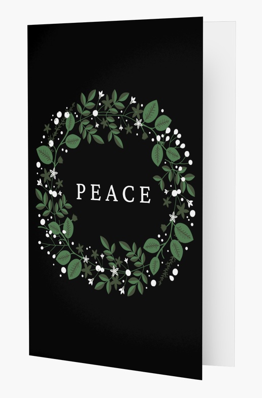 A peace 1 image black green design for Business