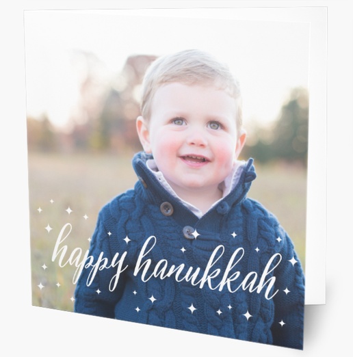 Design Preview for Hanukkah Cards: Designs and Templates, Folded 5.5" x 5.5" 