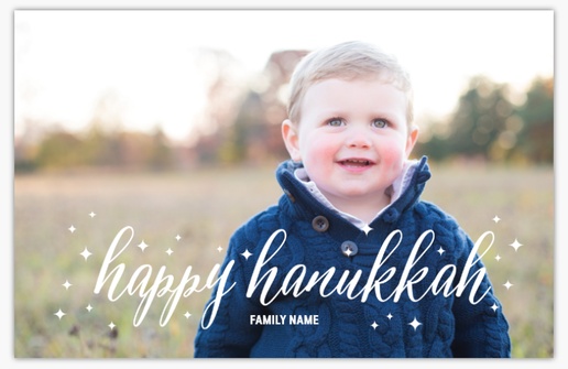 A modern happy hanukkah white design for Modern & Simple with 1 uploads