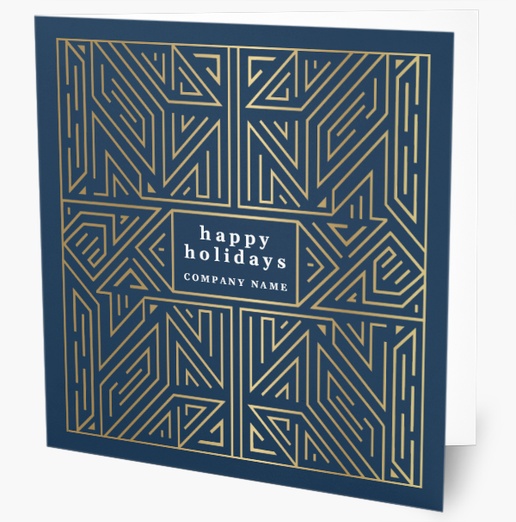 A holiday geometric pattern blue gray design for Holiday