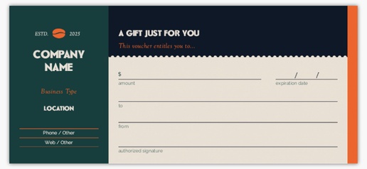 Design Preview for Design Gallery: Food & Beverage Gift Certificates