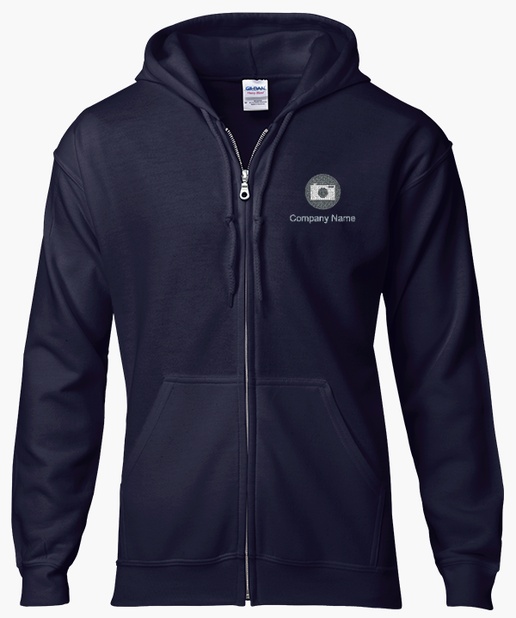Design Preview for Design Gallery: JERZEES® Zip Hooded Sweatshirt