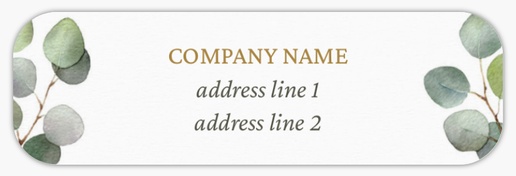 Design Preview for Christmas Return Address Labels, White Paper