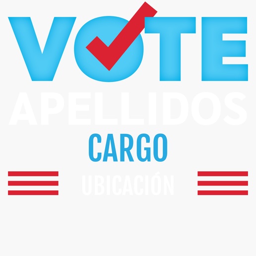 Un concejo municipal america diseño azul rojo para Elecciones