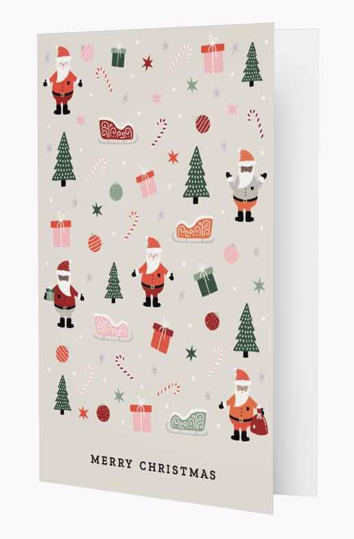 A santa merry christmas white pink design for Traditional & Classic