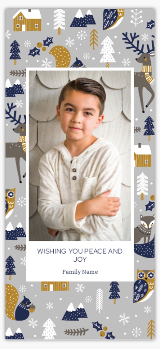 A 1 image whimsical white gray design for Holiday with 1 uploads