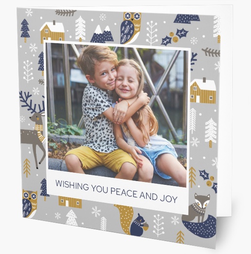 A 1 picture whimsical white gray design for Holiday with 1 uploads