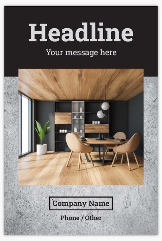 Design Preview for Furniture & Home Goods Aluminum A-Frame Signs Templates, 1 Insert - No Frame 24" x 36"
