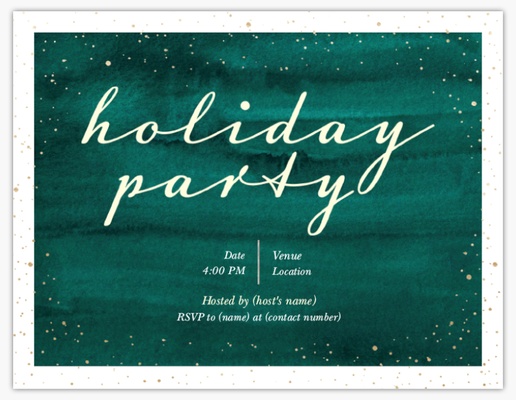 A holiday party christmas party green design for Christmas