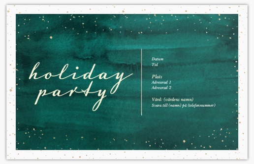 Förhandsgranskning av design för Designgalleri: Jul Inbjudningskort, Enkelt 18.2 x 11.7 cm