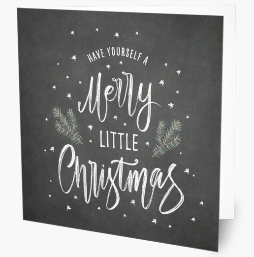 Design Preview for Design Gallery: Rustic Christmas Cards, Folded 5.5" x 5.5" 