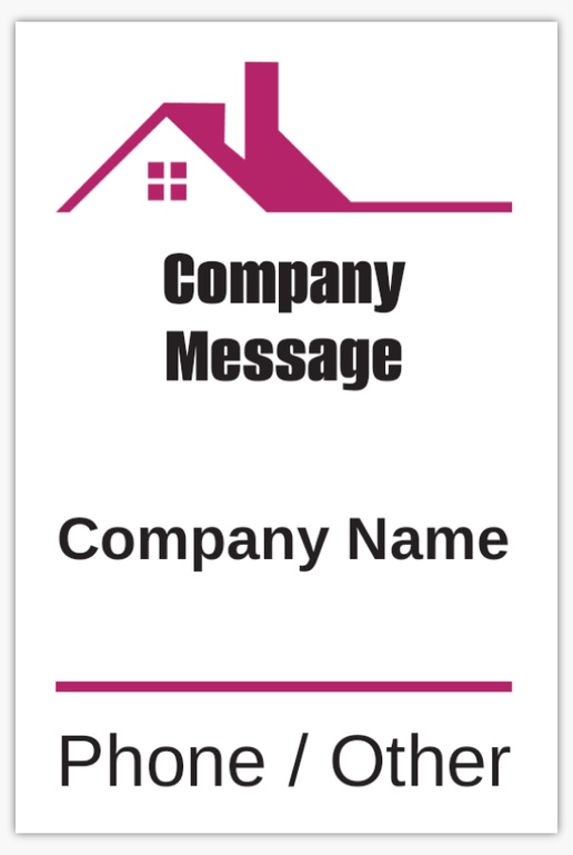 Design Preview for Design Gallery: Real Estate Agents Aluminum A-Frame Signs, 1 Insert - No Frame 24" x 36"