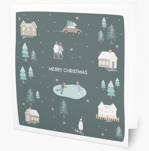 A christmas scenery winter illustrations gray design for Christmas