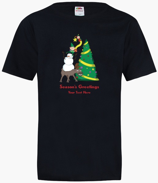 Design Preview for Christmas Fruit of the Loom® T-shirt Templates