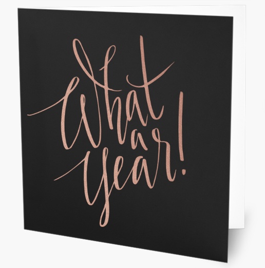 A typographical what a year black brown design for Modern & Simple