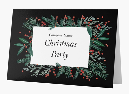 Design Preview for Design Gallery: Seasonal Invitations & Announcements, Folded 18.2 x 11.7 cm