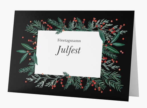 Förhandsgranskning av design för Designgalleri: Jul Inbjudningskort, Vikt 18.2 x 11.7 cm