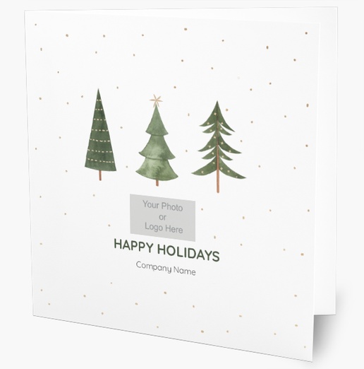 A trees christmas tree brown gray design for Greeting with 1 uploads