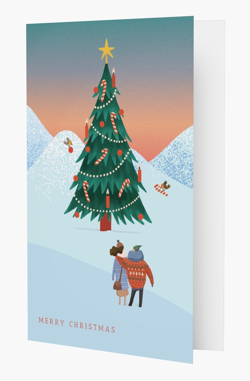 A tree illustration white gray design for Christmas