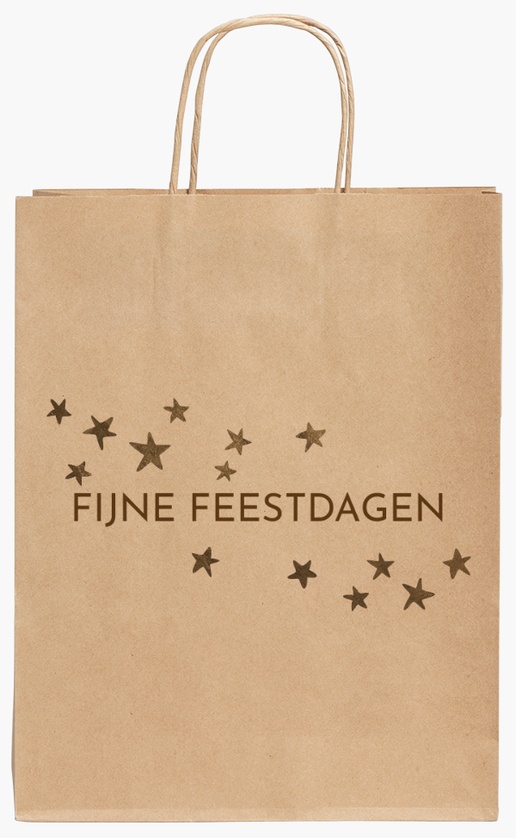 Voorvertoning ontwerp voor Ontwerpgalerij: Modern & Eenvoudig Kraftpapieren tassen, 24 x 11 x 31 cm