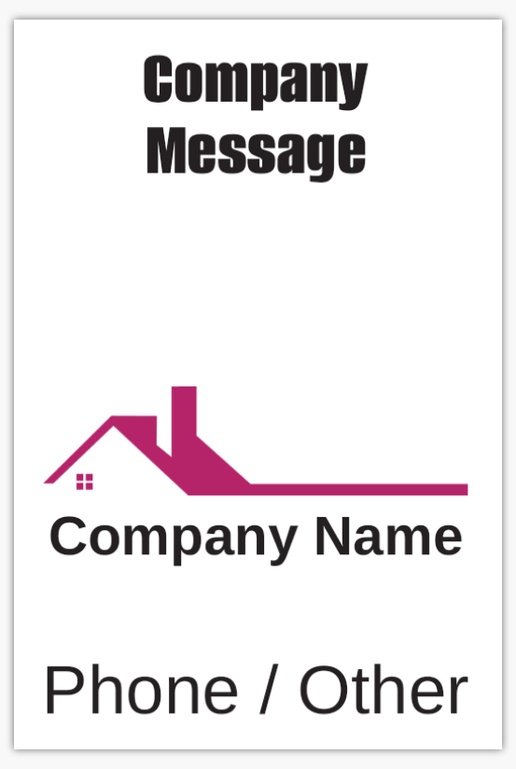 Design Preview for Property & Estate Agents Aluminum A-Frame Signs Templates, 1 Insert - No Frame 24" x 36"