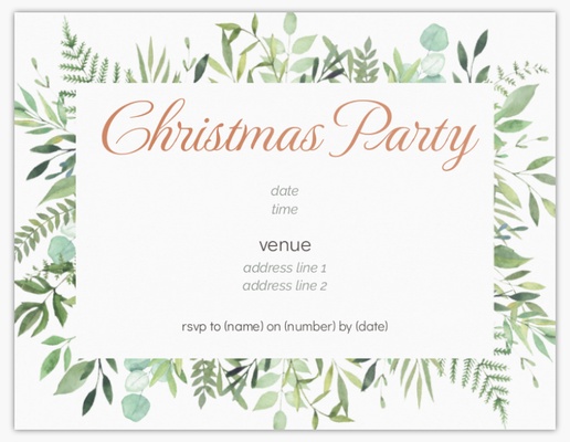 Design Preview for Design Gallery: Seasonal Invitations & Announcements, Flat 13.9 x 10.7 cm