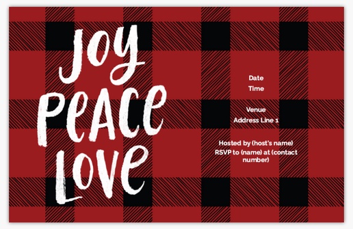 A 3 picture joy peace love red gray design for Christmas