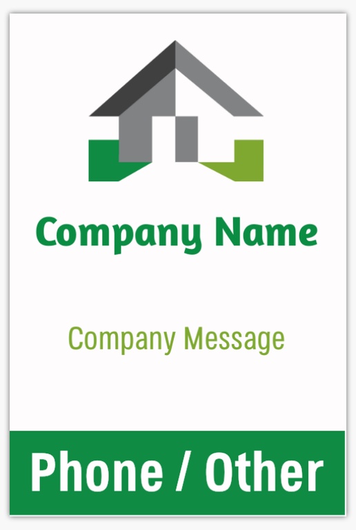 Design Preview for Property & Estate Agents Aluminum A-Frame Signs Templates, 1 Insert - No Frame 24" x 36"