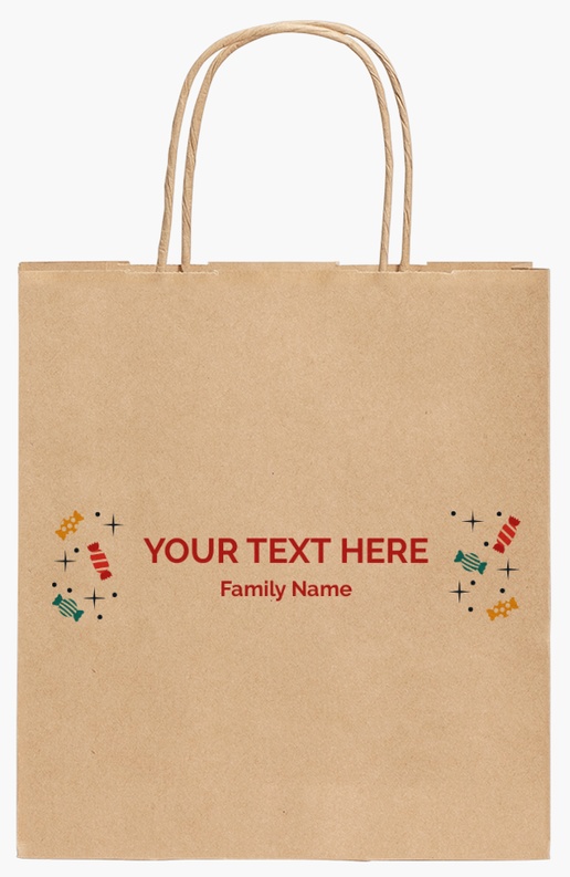 Design Preview for Design Gallery: Fun & Whimsical Standard Kraft Paper Bags, 19 x 8 x 21 cm