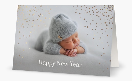 A new year confetti black gray design for Events with 1 uploads