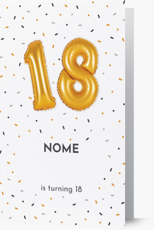 Anteprima design per Inviti di compleanno per ragazzi, Piegato 18.2 x 11.7 cm