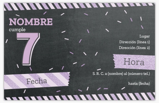 Vista previa del diseño de Invitaciones para cumpleaños de adultos, Plano 18,2 x 11,7 cm