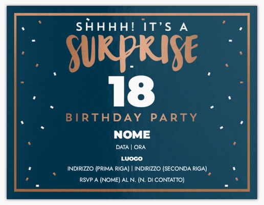 Anteprima design per Inviti di compleanno per ragazzi, Piatto 13,9 x 10,7 cm