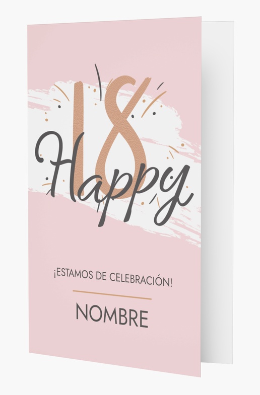 Vista previa del diseño de Invitaciones de cumpleaños para adolescentes, Plegada 18,2 x 11,7 cm