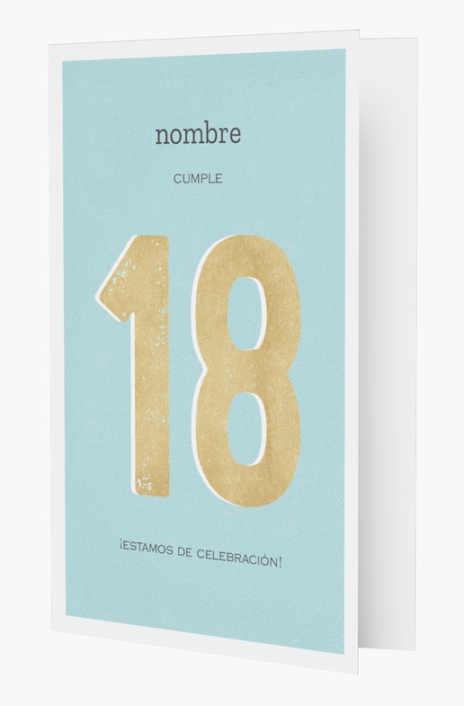 Vista previa del diseño de Invitaciones de cumpleaños para adolescentes, Plegada 18,2 x 11,7 cm