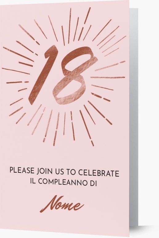 Anteprima design per Inviti di compleanno per ragazzi, Piegato 18.2 x 11.7 cm