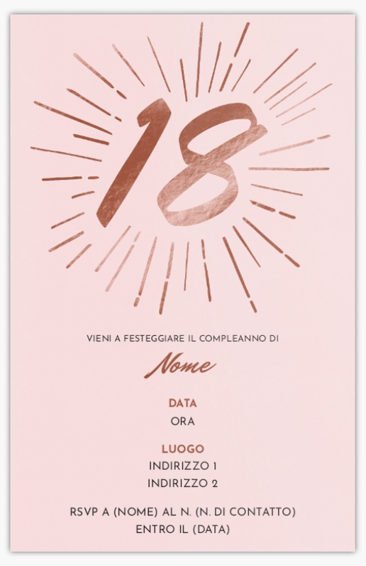 Anteprima design per Galleria di design: inviti e biglietti per compleanno speciale, Piatto 21.6 x 13.9 cm