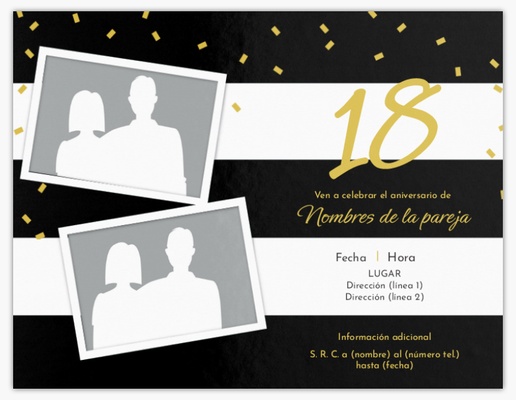 Vista previa del diseño de Invitaciones de cumpleaños para adolescentes, Plano 13,9 x 10,7 cm