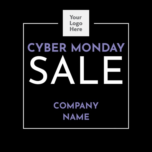 A photo cyber monday sale black gray design for Purpose with 1 uploads