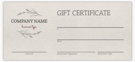 Design Preview for Design Gallery: Modern & Simple Gift Vouchers