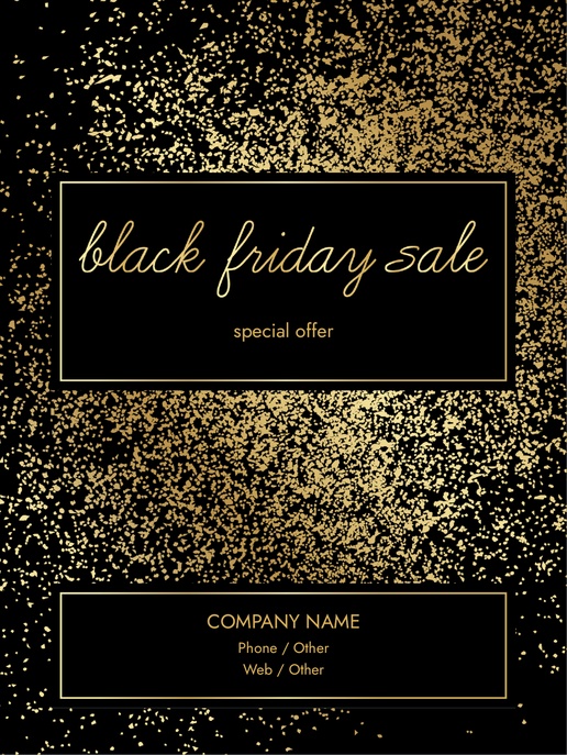 A metallic new years sale black brown design for Sales & Clearance