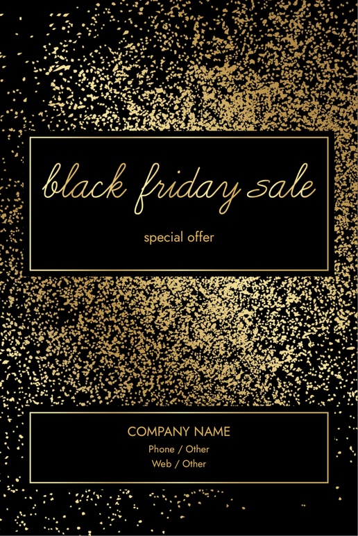 A gold glitter shine black brown design for Sales & Clearance