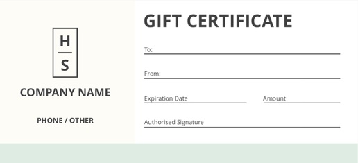 Design Preview for Marketing & Communications Gift Certificates Templates