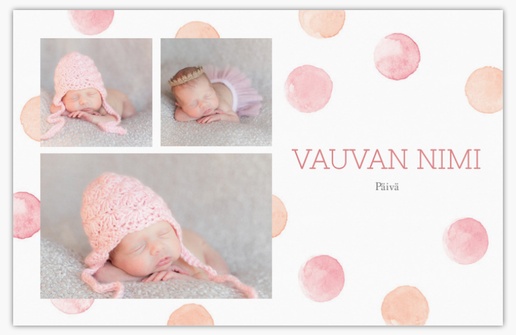 Mallin esikatselu Mallivalikoima: Kuviot & Tekstuurit Vauvakortti, 18.2 x 11.7 cm