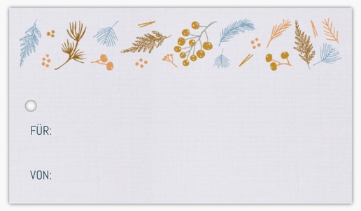 Designvorschau für Designgalerie: Produktanhänger Muster & Texturen, 5 x 9 cm Leinenpapier