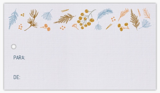 Vista previa del diseño de Galería de diseños de etiquetas colgantes para estampados y texturas, 5 x 9 cm De lino