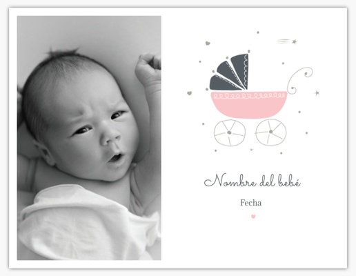 Un insignia ducha para bebés diseño rosa gris para Tradicional y Clásico con 1 imágenes